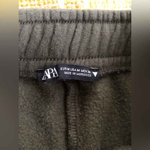 Zara Jogger Pants Sweatpants size M dark green - Picture 7 of 7